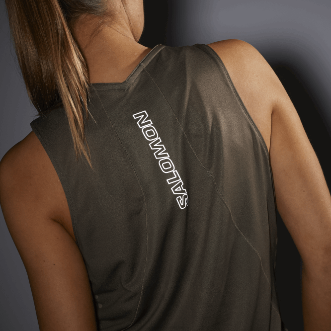 SalomonLF4H904 kadın atleti - sense aero üzüm yaprağı/koyu yeşil