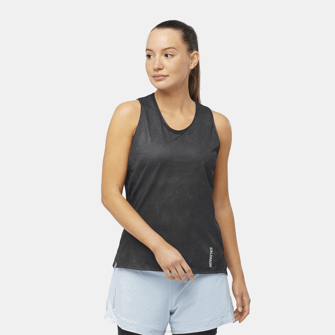 SalomonLF4H905 kadın atleti - sense aero periskop/koyu siyah