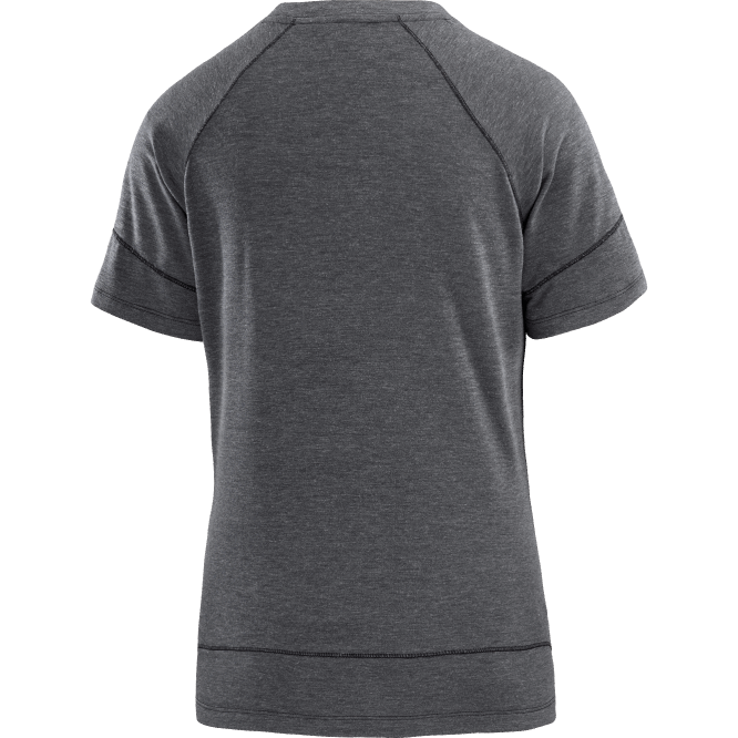 SalomonLF4H913 Kısa kollu kadın tişörtü - runlife derin siyah/melanj