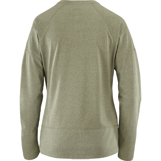 SalomonLF4H915 uzun kollu kadın tişörtü - çapraz koşu üzüm yaprağı/funda