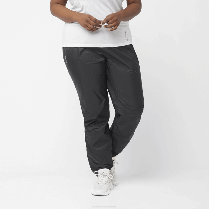 SalomonLF4H946 kadın pantolonu - bonatti su geçirmez koyu siyah