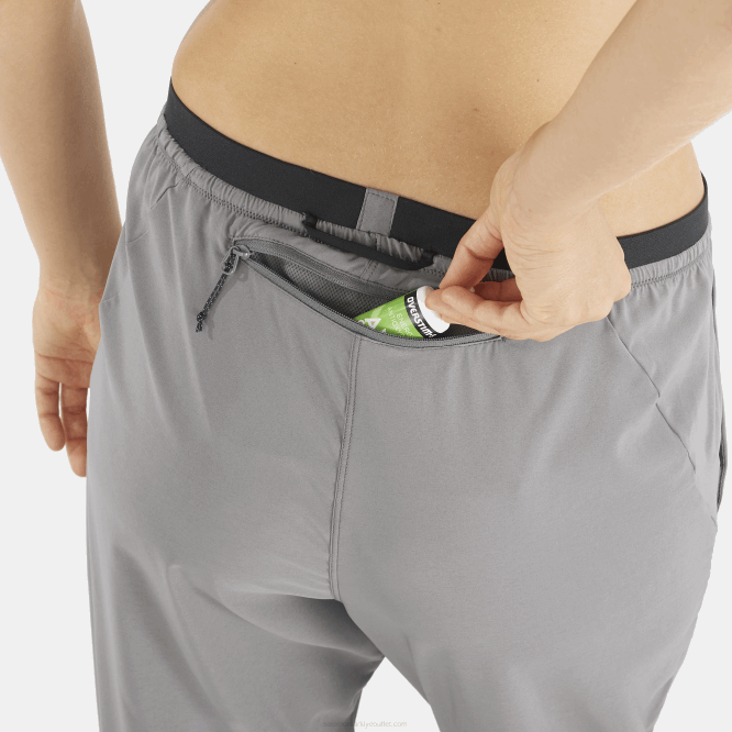 SalomonLF4H947 kadın pantolonu - çapraz koşu sessiz gölge