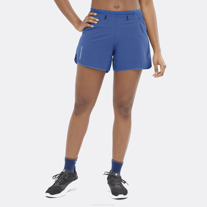 SalomonLF4H964 kadın şortu - sense aero 5 donanma şakayık