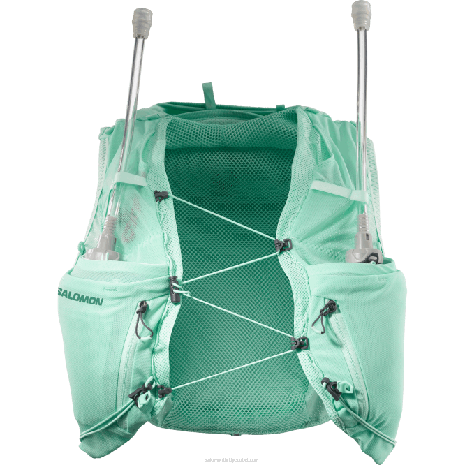 SalomonLF4H970 mataralı kadın koşu yeleği - adv skin 5 plaj camı/abanoz/havuz mavisi