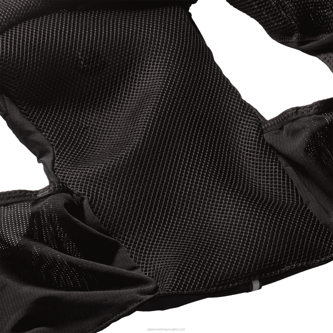 SalomonLF4H972 mataralı kadın koşu yeleği - adv skin 5 siyah/abanoz