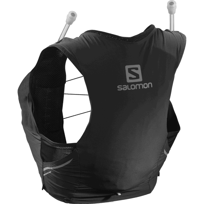 SalomonLF4H976 mataralı kadın koşu yeleği - sense pro 5 siyah/abanoz