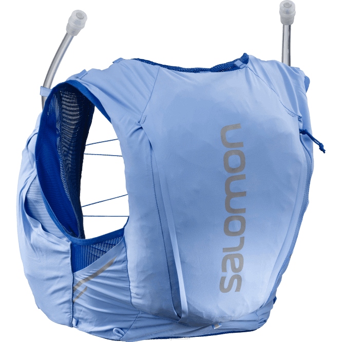 SalomonLF4H978 mataralı kadın koşu yeleği - sense pro 10 Provence/abanoz/deniz mavisi