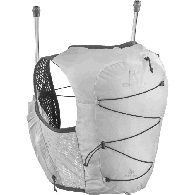 SalomonLF4H982 mataralı kadın koşu yeleği - active skin 8 beyaz/abanoz