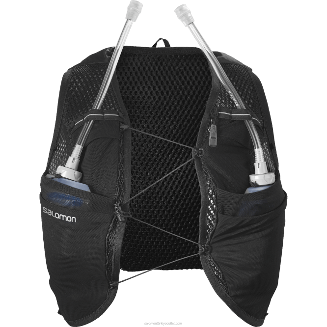 SalomonLF4H983 mataralı kadın koşu yeleği - active skin 8 siyah