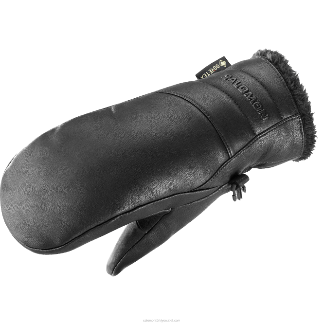 SalomonLF4H986 kadın eldivenleri - doğal gore-tex koyu siyah