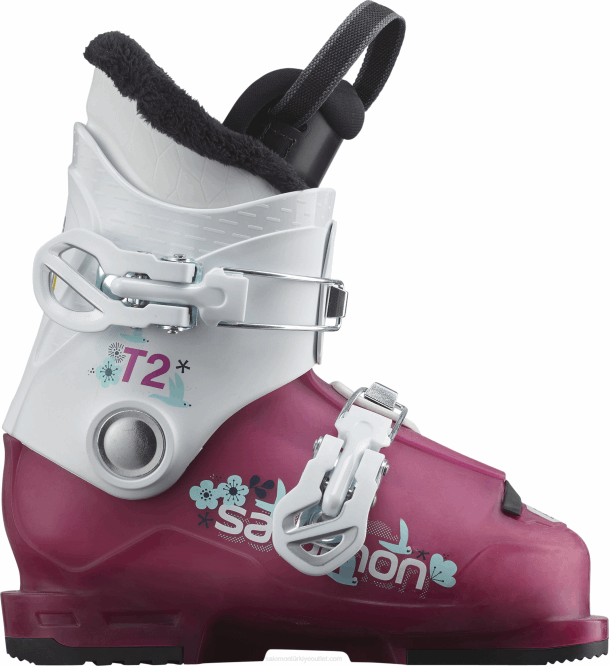 SalomonLF4H1380 junior - çocuk pist botları - t2 rt girly gül menekşe yarı saydam/beyaz