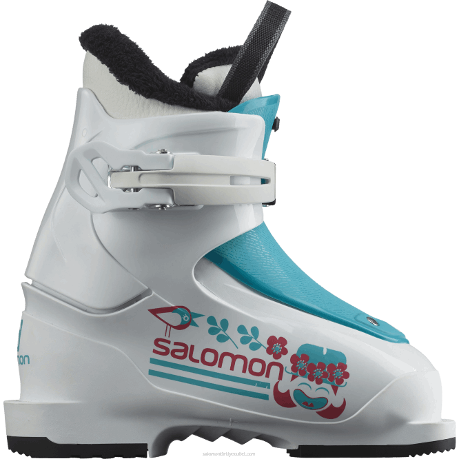 SalomonLF4H1426 junior - çocuk pist botları - t1 girly beyaz/tüplü mavi