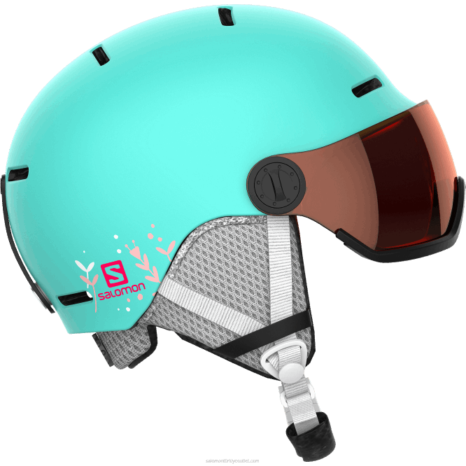 SalomonLF4H1390 junior - çocuk kaskı - grom vizör aruba parlak