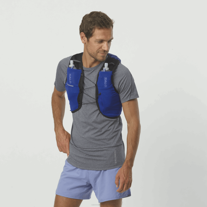 SalomonLF4H326 mataralı erkek koşu yeleği - active skin 8 internette gezinmek/siyah