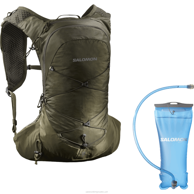 SalomonLF4H360 erkek yürüyüş çantası - xt 10 mesane zeytin gecesi/martini zeytini