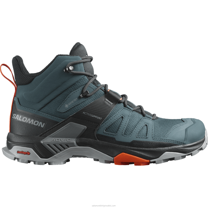 SalomonLF4H10 erkek yürüyüş botları - x ultra 4 orta gore-tex hayalci/siyah/kızıl aynak