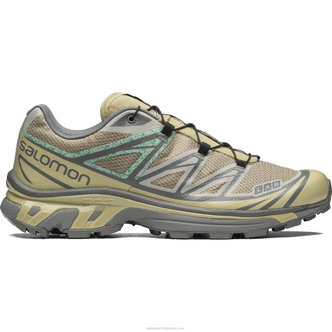 SalomonLF4H215 erkek spor ayakkabı - xt-6 mindful gri yeşil/yosun grisi/hint grisi