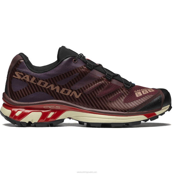 SalomonLF4H219 erkek spor ayakkabı - xt-4 bitter çikolata/mocha mus/ateş kırmızısı