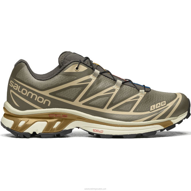 SalomonLF4H71 erkek spor ayakkabı - xt-6 beluga/kalaylı/mat altın