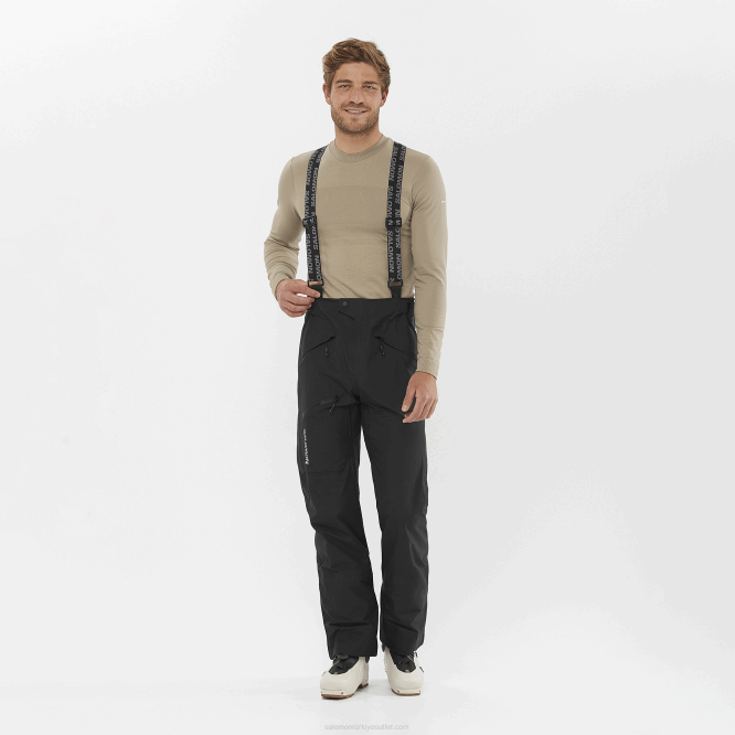 SalomonLF4H256 erkek pantolonu - mtn gore-tex koyu siyah
