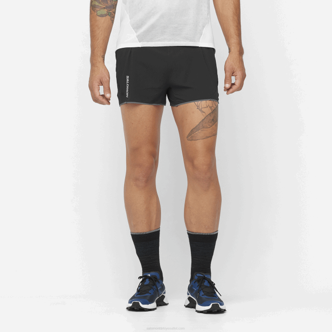 SalomonLF4H288 erkek şortu - sense aero 3 koyu siyah