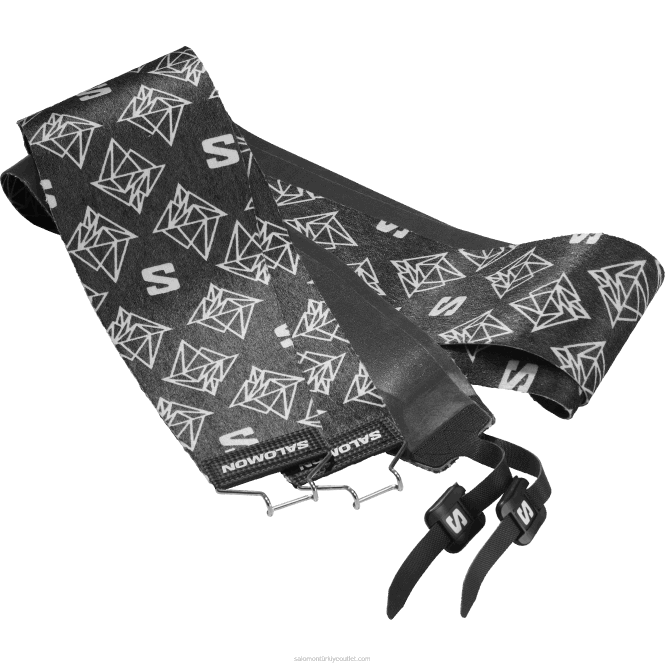 SalomonLF4H496 erkek alp disiplini kayak aksesuarı - skins qst blank siyah beyaz
