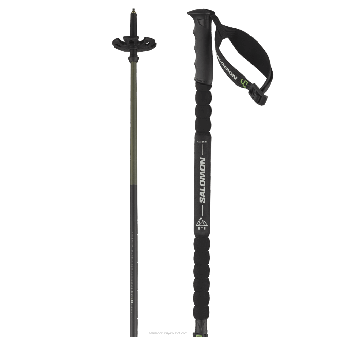 SalomonLF4H1245 erkekler alp batonları - mtn carbon s3 siyah Sarı