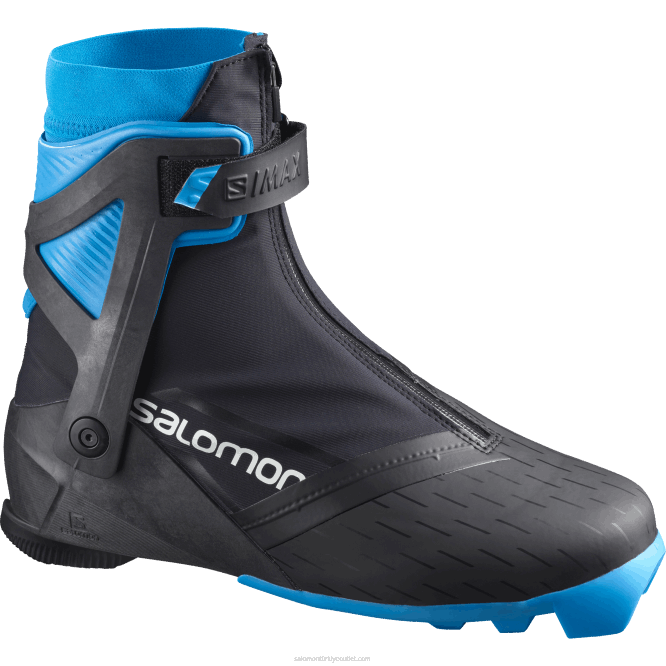 SalomonLF4H690 erkek nordic kayak botu - s/max carbon skate mv siyah/işlem mavisi