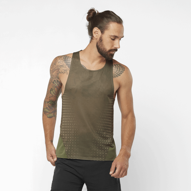 SalomonLF4H1195 erkek atleti - sense aero üzüm yaprağı/orman gecesi