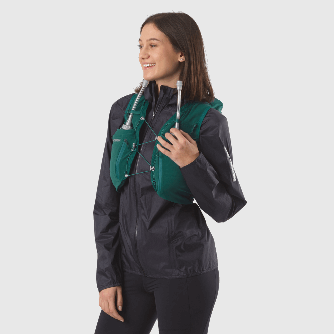 SalomonLF4H969 mataralı kadın koşu yeleği - adv skin 12 Pasifik