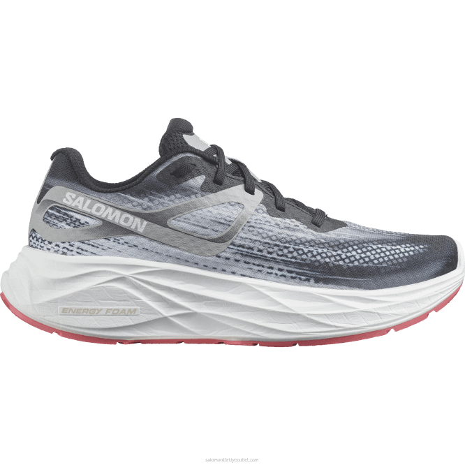 SalomonLF4H1148 kadın koşu ayakkabısı - aero glide siyah/alaşım/çay gülü