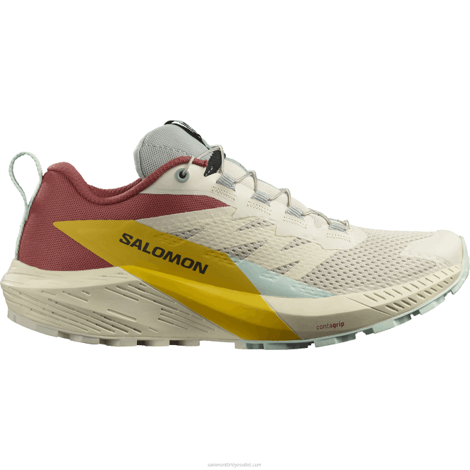 SalomonLF4H1497 Kadın arazi koşu ayakkabısı - sense ride 5 yağmurlu gün/acı sos/frezya