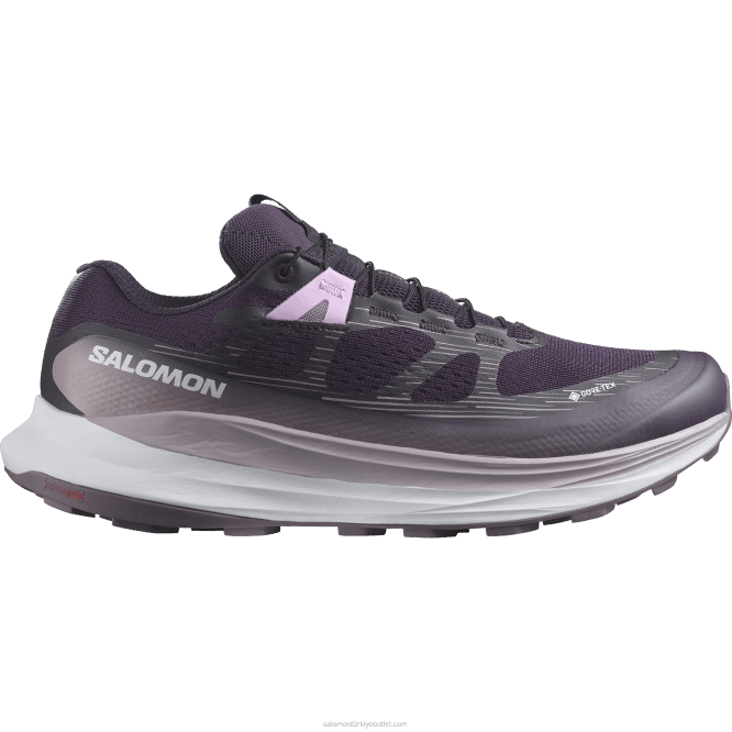 SalomonLF4H1520 Kadın arazi koşu ayakkabısı - ultra glide 2 gore-tex itüzümü/beyaz/ay manzarası