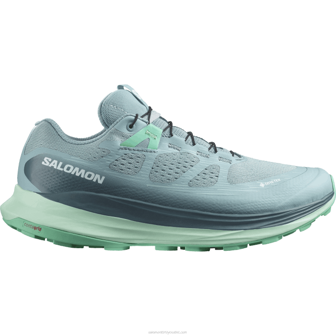 SalomonLF4H1521 Kadın arazi koşu ayakkabısı - ultra glide 2 gore-tex taş mavisi/yucca/biscay yeşili