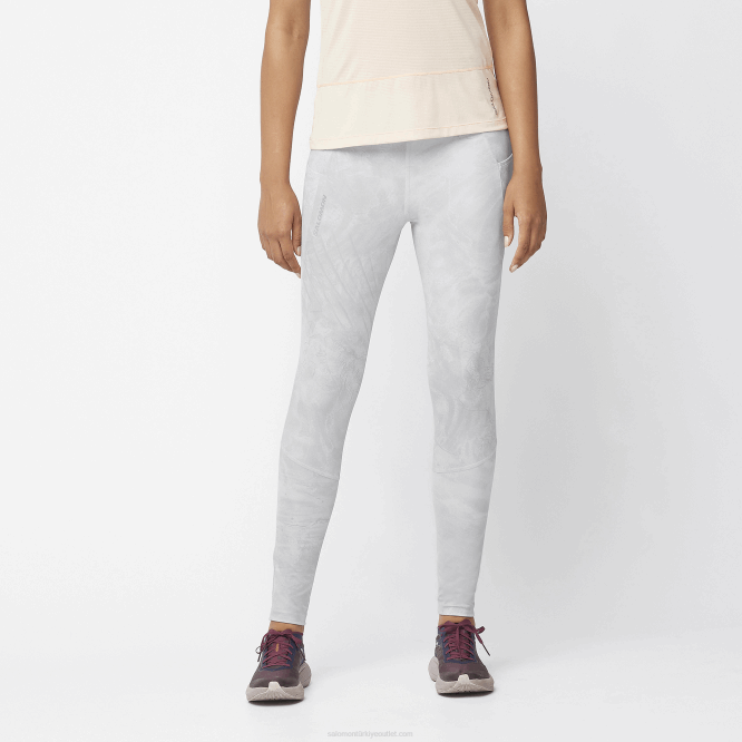 SalomonLF4H1161 kadın taytı - cross run 28 istiridye mantarı/alaşım/ao