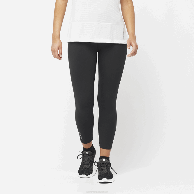 SalomonLF4H1166 kadın taytı - çapraz multi 23 koyu siyah