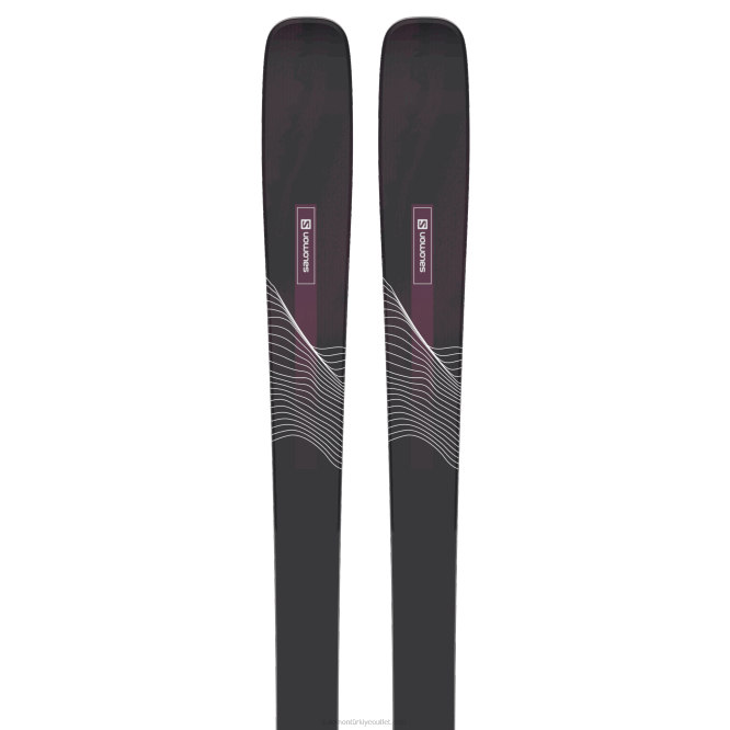 SalomonLF4H1003 bayanlar tüm dağ kayağı - duruş 84 siyah/bordo