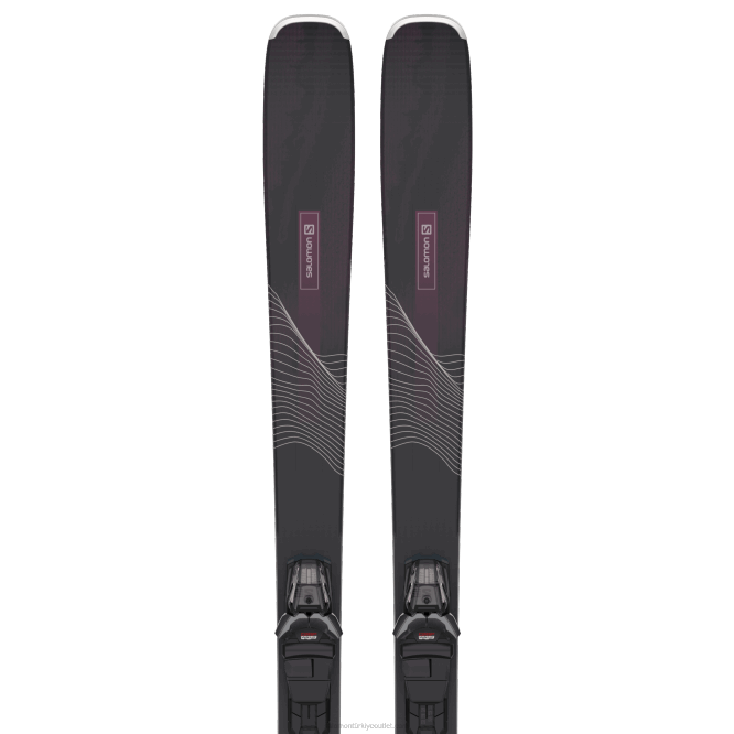 SalomonLF4H1285 kadın tüm dağ kayağı paketi - duruş 84 (ve m11) siyah/bordo