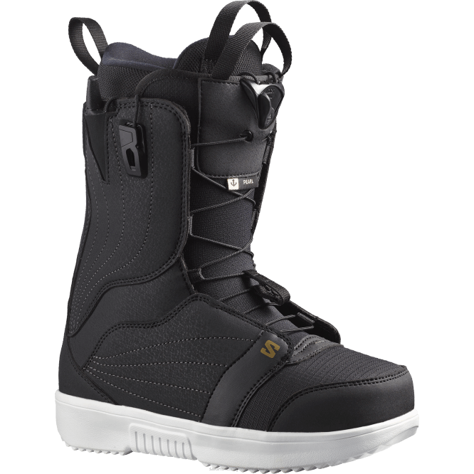 SalomonLF4H1324 kadın snowboard botu - inci siyah/beyaz/altın