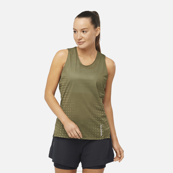 SalomonLF4H904 kadın atleti - sense aero üzüm yaprağı/koyu yeşil